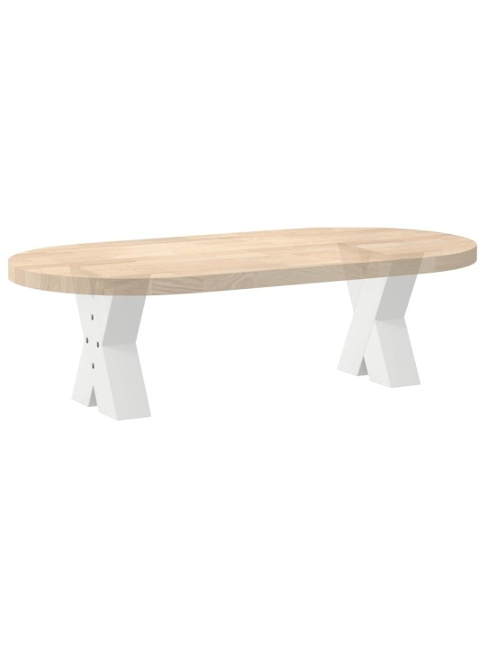 Nohy konferenčního stolku ve tvaru x, 2 ks, bílé, 30 x (30-31) cm, ocel