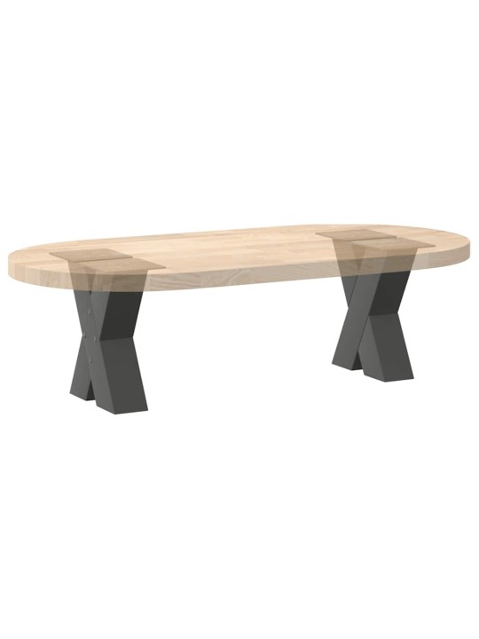 Nohy konferenčního stolku ve tvaru x, 2 ks, antracitové, 30 x (30-31) cm, ocel