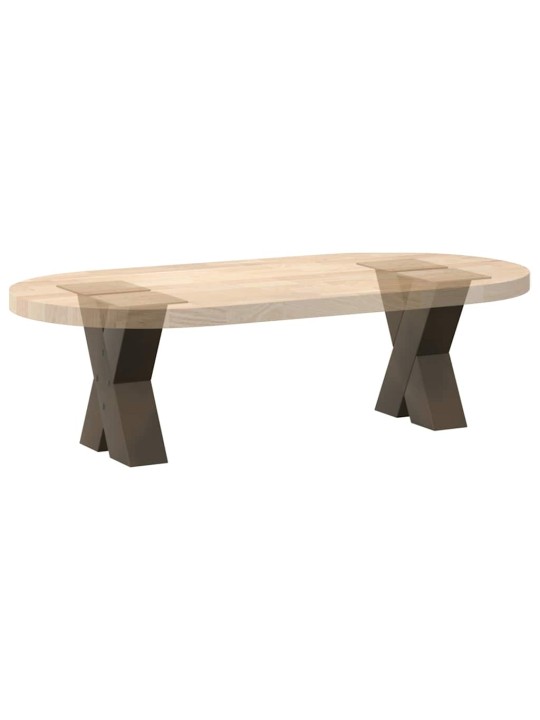 Nohy konferenčního stolku ve tvaru x, 2 ks, přírodní ocel, 30 x (30-31) cm, ocel