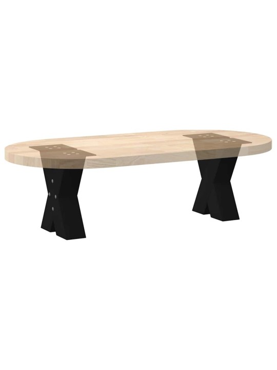 Nohy konferenčního stolku ve tvaru x, 2 ks, černé, 40 x (30-31) cm, ocel
