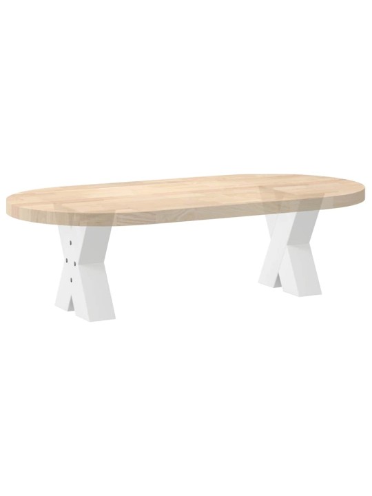 Nohy konferenčního stolku ve tvaru x, 2 ks, bílé, 40 x (30-31) cm, ocel