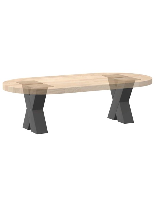 Nohy konferenčního stolku ve tvaru x, 2 ks, antracitové, 40 x (30-31) cm, ocel