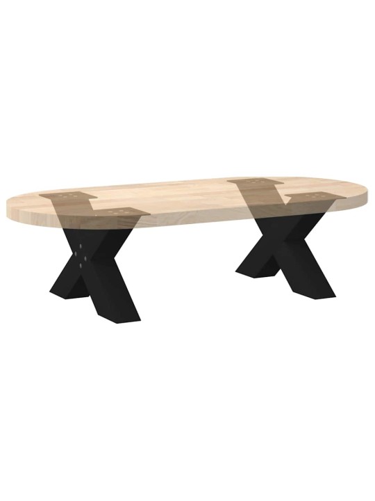 Nohy konferenčního stolku ve tvaru x, 2 ks, černé, 50 x (30-31) cm, ocel
