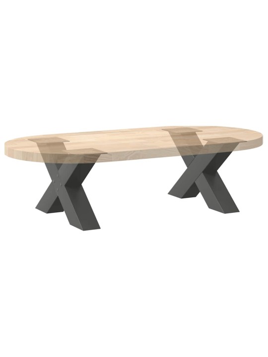 Nohy konferenčního stolku ve tvaru x, 2 ks, antracitové, 50 x (30-31) cm, ocel