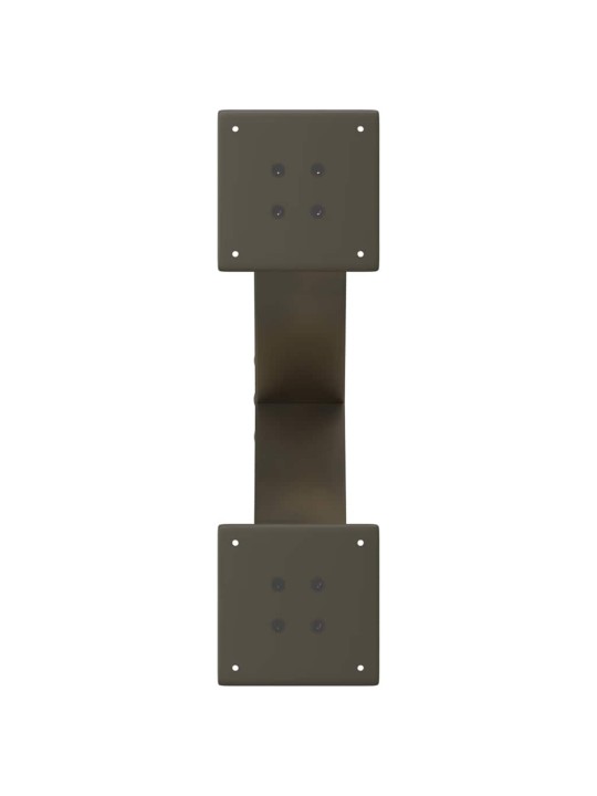 Nohy konferenčního stolku ve tvaru x, 2 ks, přírodní ocel, 50 x (30-31) cm, ocel
