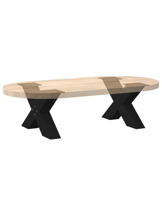 Nohy konferenčního stolku ve tvaru x, 2 ks, černé, 60 x (30-31) cm, ocel