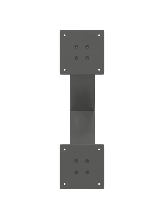 Nohy konferenčního stolku ve tvaru x, 2 ks, antracitové, 60 x (30-31) cm, ocel