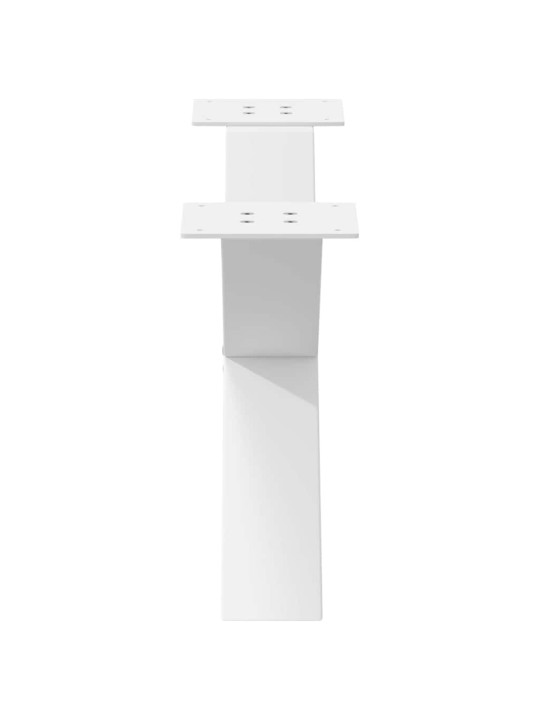 Nohy konferenčního stolku ve tvaru x, 2 ks, bílé, 70 x (30-31) cm, ocel