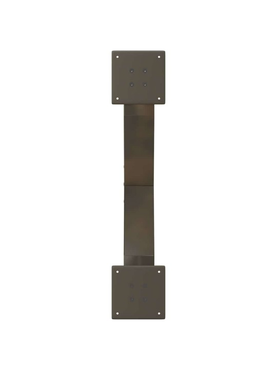 Nohy konferenčního stolku ve tvaru x, 2 ks, přírodní ocel, 70 x (30-31) cm, ocel