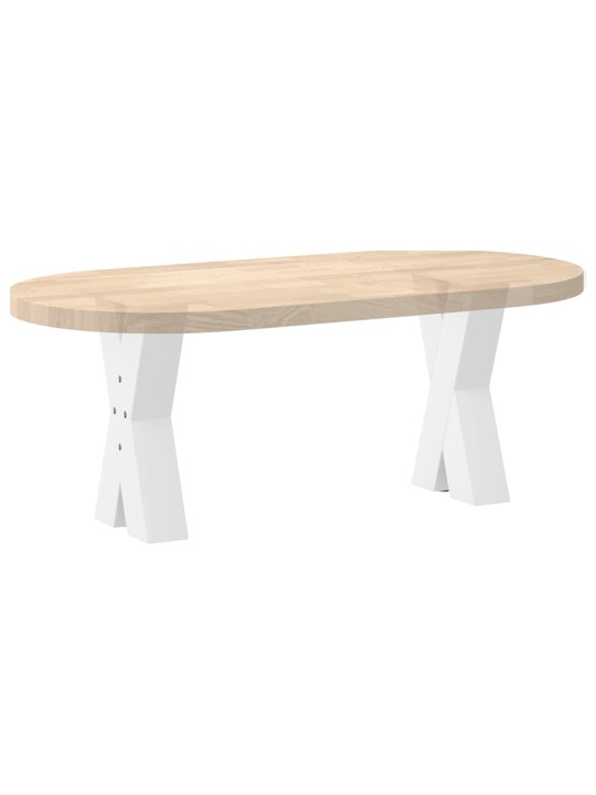 Nohy konferenčního stolku ve tvaru x, 2 ks, bílé, 28 x (42-43) cm, ocel