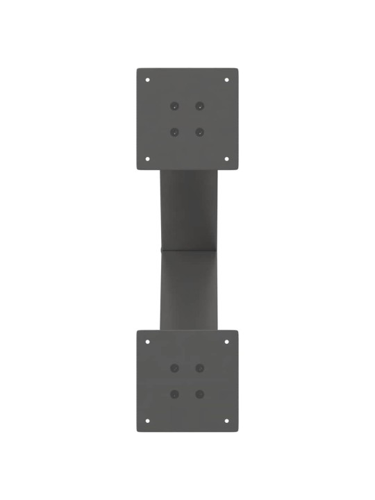 Nohy konferenčního stolku ve tvaru x, 2 ks, antracitové, 50 x (42-43) cm, ocel