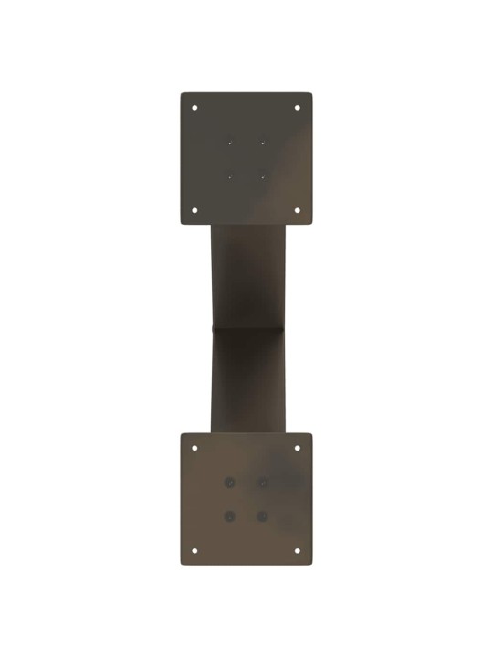 Nohy konferenčního stolku ve tvaru x, 2 ks, přírodní ocel, 50 x (42-43) cm, ocel