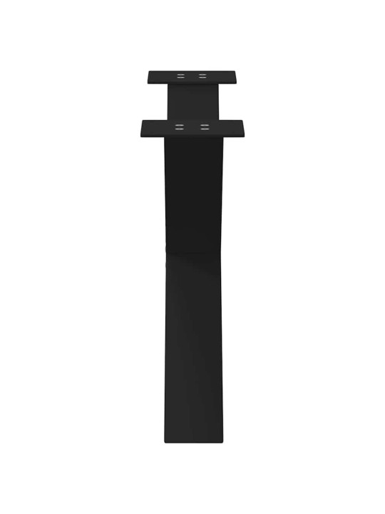 Nohy konferenčního stolku ve tvaru x, 2 ks, černé, 70 x (42-43) cm, ocel