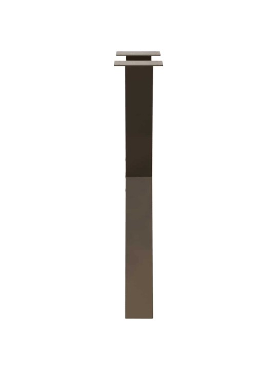 Nohy k jídelnímu stolu ve tvaru x, 2 ks, přírodní ocel, 50 x (72-73) cm, ocel