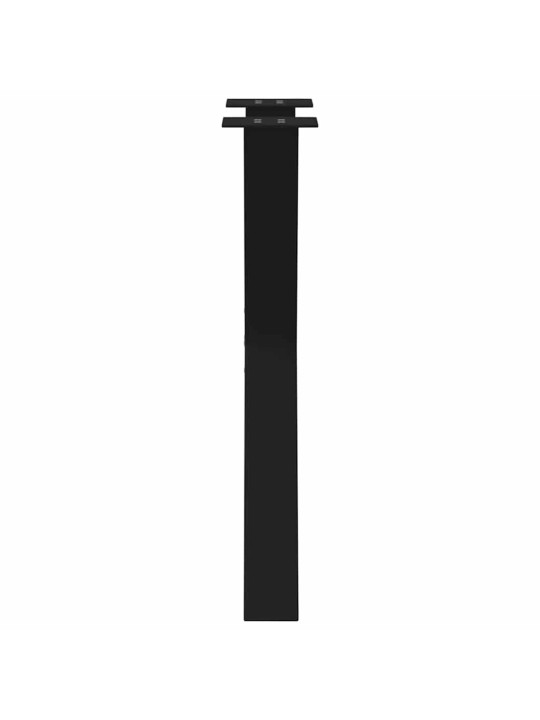 Nohy k jídelnímu stolu ve tvaru X, 2 ks, černé, 60 x (72-73) cm, ocel