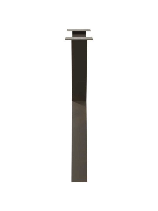 Nohy k jídelnímu stolu ve tvaru x, 2 ks, přírodní ocel, 80 x (72-73) cm, ocel