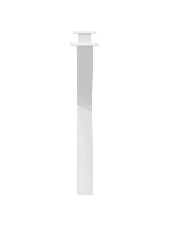 Nohy k jídelnímu stolu ve tvaru x, 2 ks, bílé, 90 x (72-73) cm, ocel
