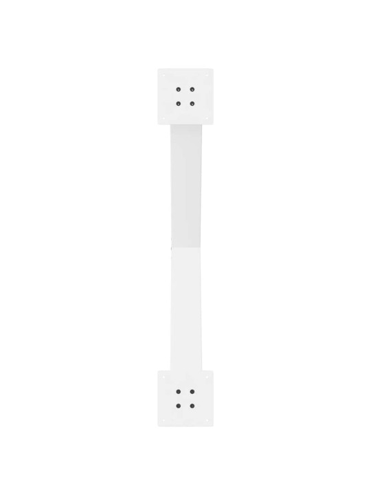 Nohy k jídelnímu stolu ve tvaru x, 2 ks, bílé, 90 x (72-73) cm, ocel