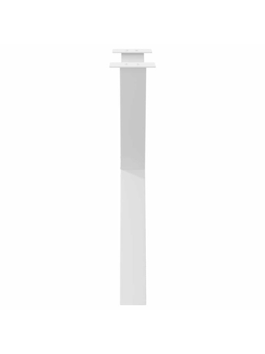 Nohy k jídelnímu stolu ve tvaru x, 3 ks, bílé, 70 x (72-73) cm, ocel