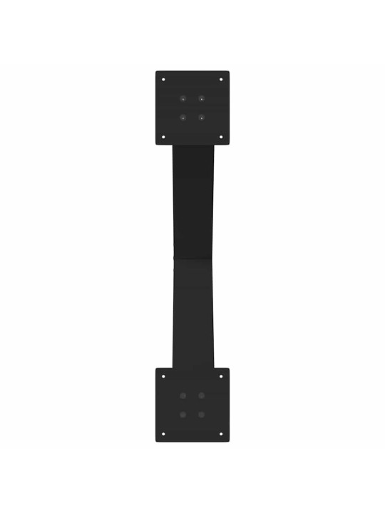 Nohy k jídelnímu stolu ve tvaru x, 3 ks, černé, 80 x (72-73) cm, ocel