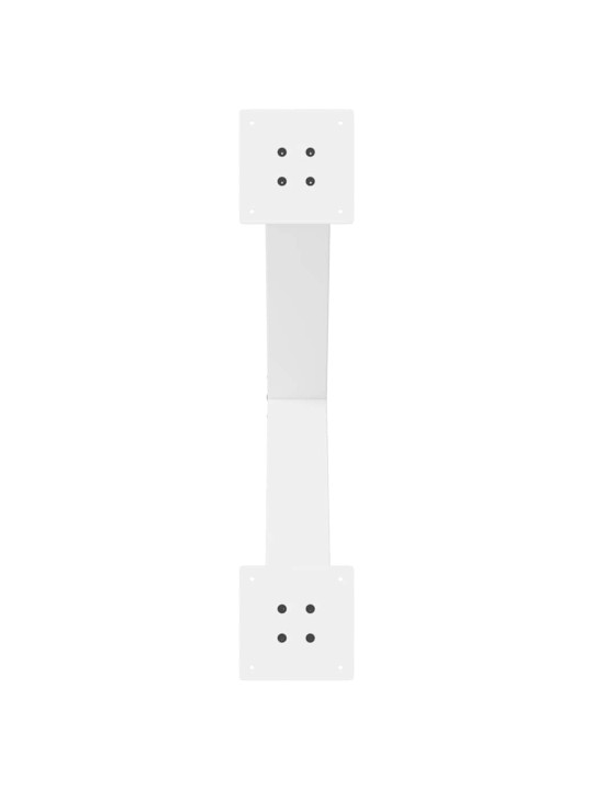 Nohy k jídelnímu stolu ve tvaru x, 3 ks, bílé, 80 x (72-73) cm, ocel