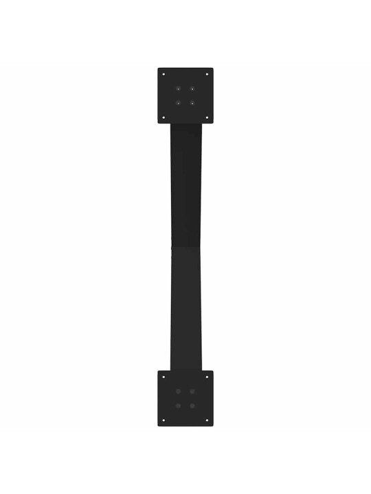 Nohy k jídelnímu stolu ve tvaru x, 3 ks, černé, 90 x (72-73) cm, ocel