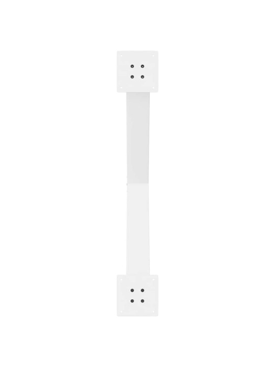 Nohy k jídelnímu stolu ve tvaru x, 3 ks, bílé, 90 x (72-73) cm, ocel
