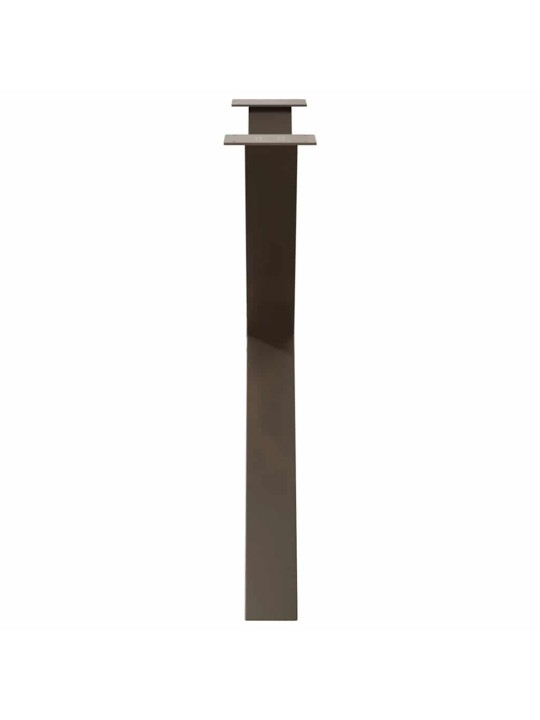 Nohy k jídelnímu stolu ve tvaru x, 3 ks, přírodní ocel, 90 x (72-73) cm, ocel