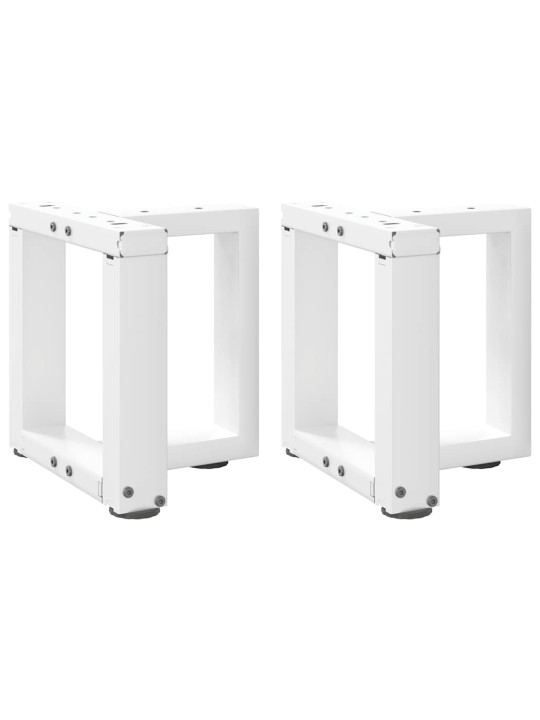Nohy konferenčního stolku ve tvaru t, 2 ks, bílé, 30 x 25 x (30-31) cm, ocel