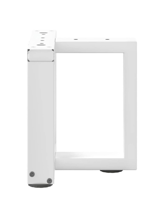 Nohy konferenčního stolku ve tvaru t, 2 ks, bílé, 30 x 25 x (30-31) cm, ocel