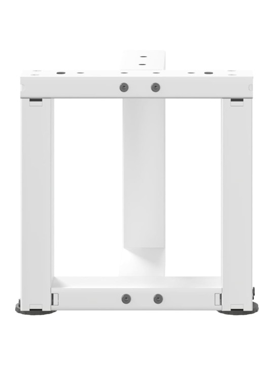 Nohy konferenčního stolku ve tvaru t, 2 ks, bílé, 30 x 25 x (30-31) cm, ocel