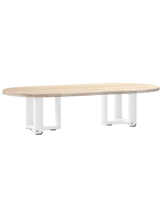 Nohy konferenčního stolku ve tvaru t, 2 ks, bílé, 30 x 25 x (30-31) cm, ocel