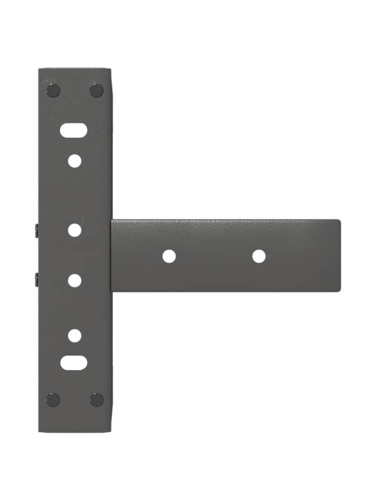 Nohy konferenčního stolku ve tvaru t, 2 ks, antracitové, 30 x 25 x (30-31) cm, ocel