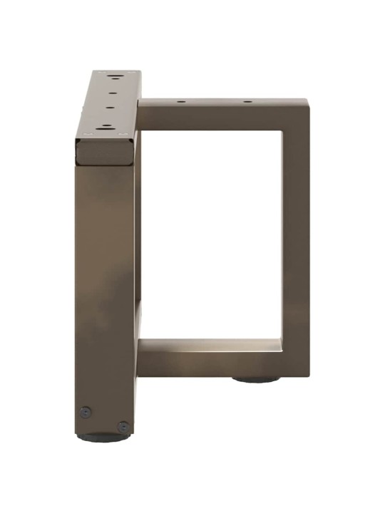 Nohy konferenčního stolku ve tvaru t, 2 ks, černé, 40 x 25 x (30-31) cm, ocel