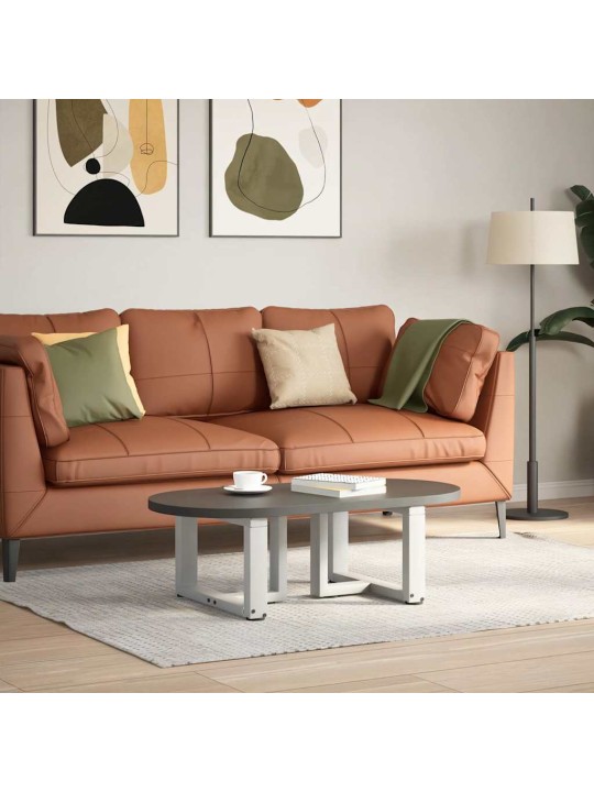 Nohy konferenčního stolku ve tvaru t, 2 ks, bílé, 50 x 25 x (30-31) cm, ocel
