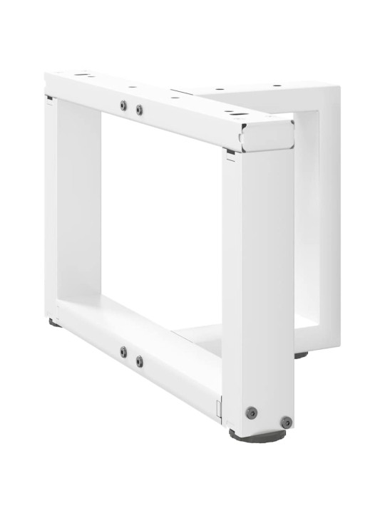 Nohy konferenčního stolku ve tvaru t, 2 ks, bílé, 50 x 25 x (30-31) cm, ocel