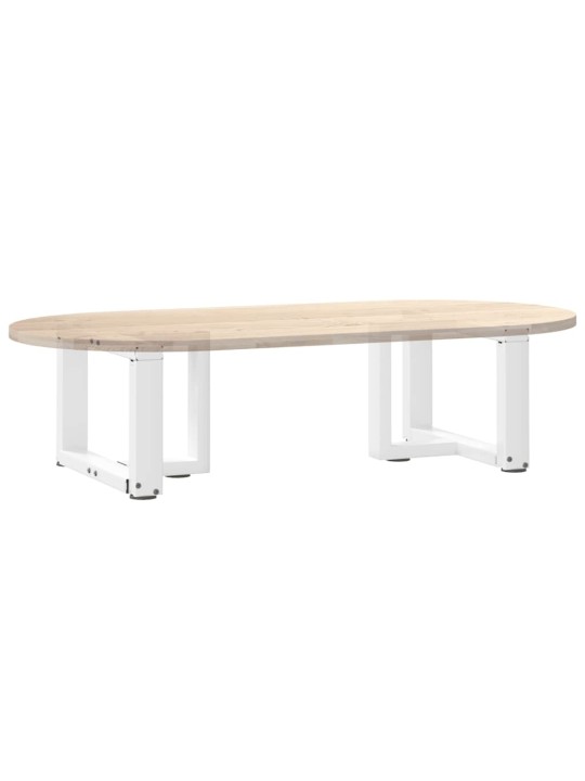 Nohy konferenčního stolku ve tvaru t, 2 ks, bílé, 50 x 25 x (30-31) cm, ocel