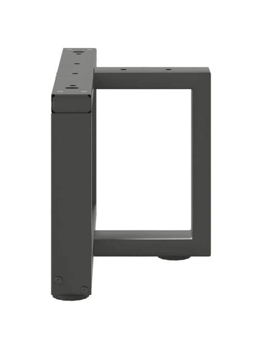 Nohy konferenčního stolku ve tvaru t, 2 ks, antracitové, 50 x 25 x (30-31) cm, ocel