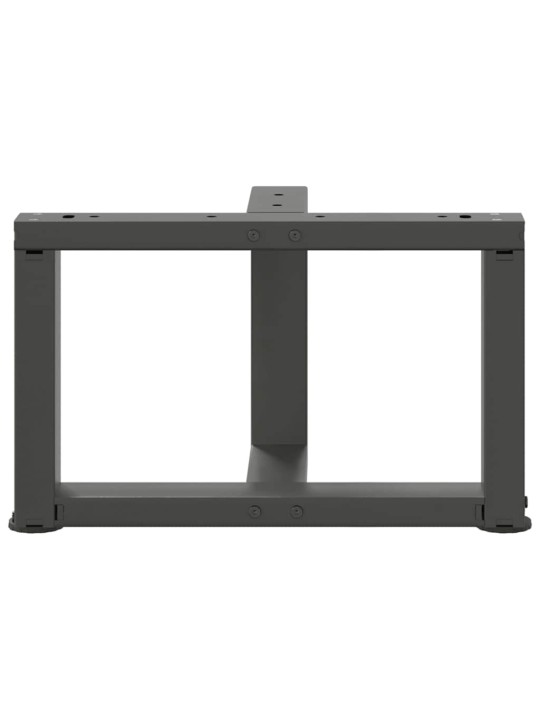 Nohy konferenčního stolku ve tvaru t, 2 ks, antracitové, 50 x 25 x (30-31) cm, ocel