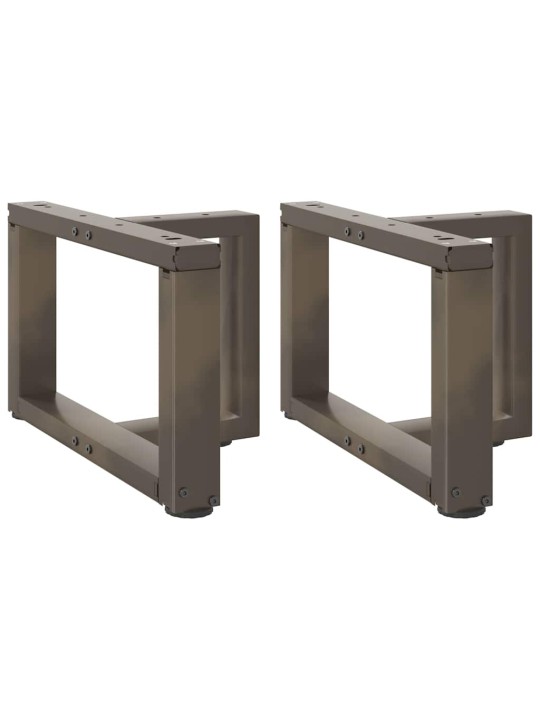 Nohy konferenčního stolku ve tvaru t, 2 ks, černé, 50 x 25 x (30-31) cm, ocel