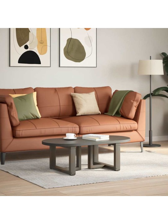 Nohy konferenčního stolku ve tvaru t, 2 ks, černé, 50 x 25 x (30-31) cm, ocel
