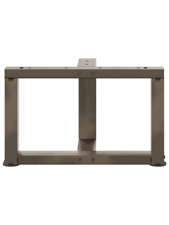 Nohy konferenčního stolku ve tvaru t, 2 ks, černé, 50 x 25 x (30-31) cm, ocel
