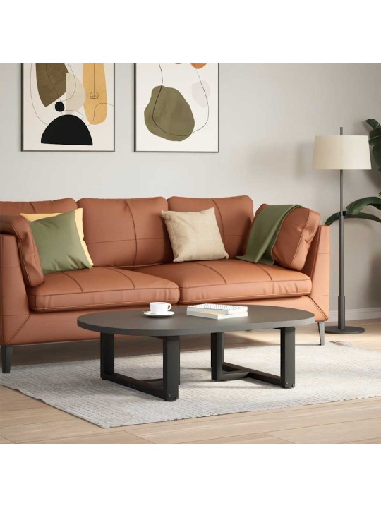 Nohy konferenčního stolku ve tvaru t, 2 ks, černé, 60 x 25 x (30-31) cm, ocel
