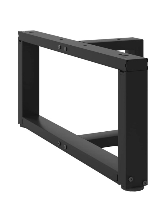 Nohy konferenčního stolku ve tvaru t, 2 ks, černé, 60 x 25 x (30-31) cm, ocel