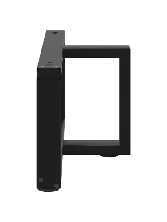 Nohy konferenčního stolku ve tvaru t, 2 ks, černé, 60 x 25 x (30-31) cm, ocel