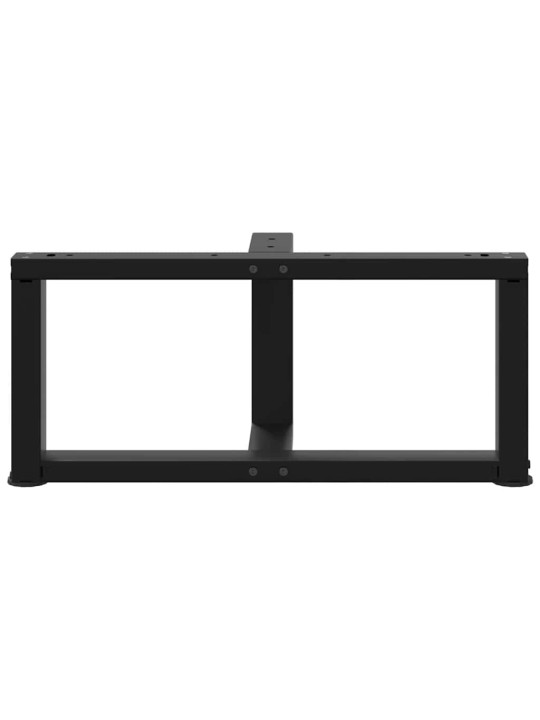 Nohy konferenčního stolku ve tvaru t, 2 ks, černé, 60 x 25 x (30-31) cm, ocel