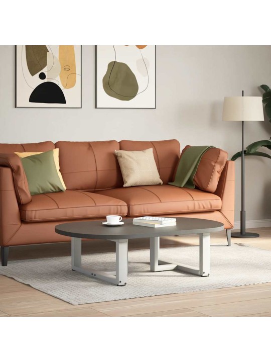 Nohy konferenčního stolku ve tvaru t, 2 ks, bílé, 60 x 25 x (30-31) cm, ocel