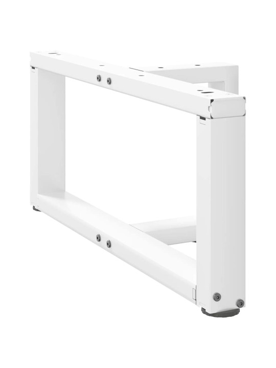 Nohy konferenčního stolku ve tvaru t, 2 ks, bílé, 60 x 25 x (30-31) cm, ocel