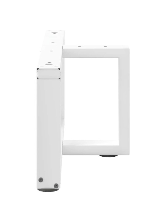 Nohy konferenčního stolku ve tvaru t, 2 ks, bílé, 60 x 25 x (30-31) cm, ocel