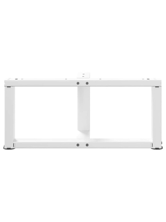 Nohy konferenčního stolku ve tvaru t, 2 ks, bílé, 60 x 25 x (30-31) cm, ocel